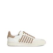 Suede Panel Lace-Up Sneakers