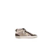 Mid Star Glitter Ruskind Brun Sneakers