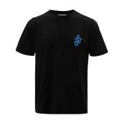 Sort Bomuld Logo T-shirt