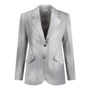 Printet enkeltknap blazer