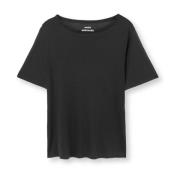 Enkel Sort Tencel T-Shirt