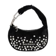 Blomst Diamante Sort Hobo Taske