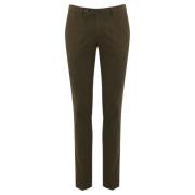 Slim Fit Bomuld Twill Bukser Brun