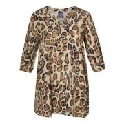 Leopard Print Tunika Bloom Stil