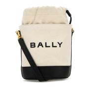 Ivory Canvas Mini Bucket Taske