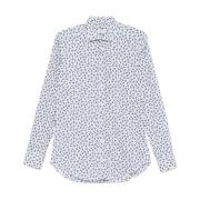 Rød Paisley Print Bomuldsskjorte