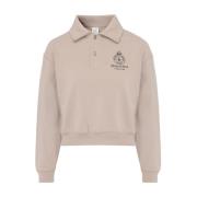 Beige Bomuld Krone Polo Skjorte