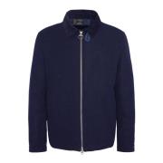 Elegant Uldjakke Inspireret af Harrington-stil