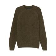 Merino Wool V-Neck Sweater Grøn