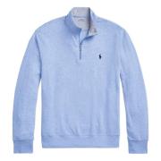 Bomuld Half-Zip Strikvarer med Broderet Logo