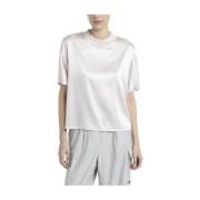 Silke satin crew neck T-shirt