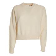 Luksus Uld Kashmir Crew-Neck Sweater