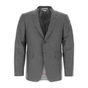 Stilfuld Grå Twill Blazer