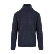 Blå Sweater Y22899 Model til Mænd