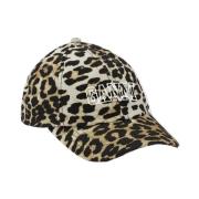 Leopard Print Cap Hat Bomuld