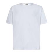 Herre Crewneck T-Shirt - Klassisk Hvid