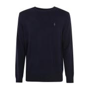 Navy Crew Neck Pullover Sweater