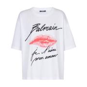 Kiss Print Script Logo T-Shirt