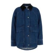 Stilfuld Denim Parka Jakke