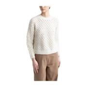 Alpaca, uld og lurex mesh sweater