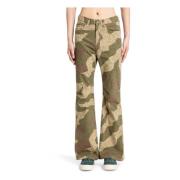 Regn Camo Flared Skinny Jeans