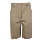 Afslappede Bermuda Shorts i Bomuldsblanding