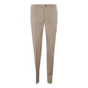 Brun Slim Fit Stretch Bomuld Bukser