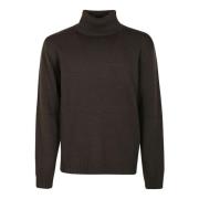 Blå Uld Turtleneck Sweater