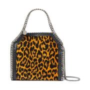 Leopard Print Skuldertaske Brun