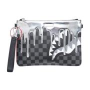 Metallic Drip Sharks Pochette Taske