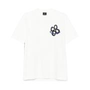 Blomsterprint Hvid T-shirt