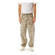 Camouflage Loose Fit Tapered Bukser