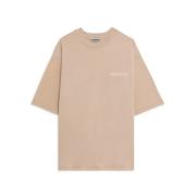 Oversized Logo Print Bomuld T-Shirt