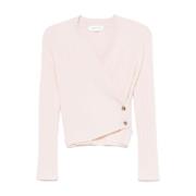 Pink Strikvarer Sweater Elegant Stil