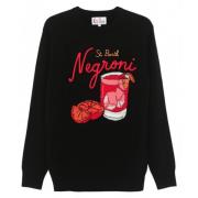 Uld Kashmir Sweater med 'Negroni' Motif