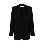 Sort Uld Stretch Blazer