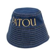 Broderet Logo Denim Bucket Hat