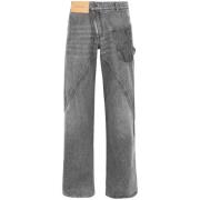 Grå Denim Twisted Seam Jeans