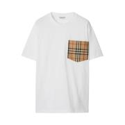 Vintage Check Jersey Crew Neck T-shirt