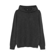 Mørk Grå Cashmere Fleece Hættetrøje