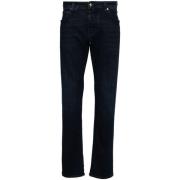 Indigo Blå Denim Straight Leg Jeans