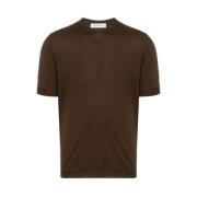 Botanisk Brun Uld T-shirt