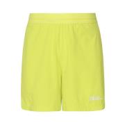 Gule Tekstil Elastisk Talje Shorts