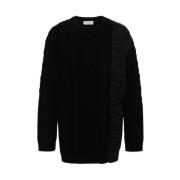 Sort Cable Strik Sweater