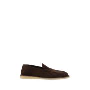 Suede Loafers med Flad Non-Slip Sole