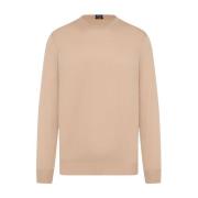 Blød Bomuld Beige Sweater