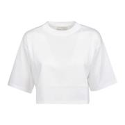 Hvid Cropped T-Shirt