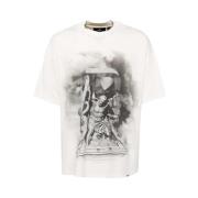 Grafisk Print Bomuld T-shirt