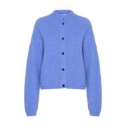 Kort Cardigan - Wedgewood Melange