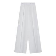 Pleated Cotton Trousers